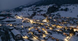 Dorf im Winter