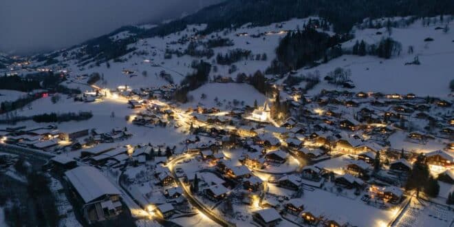 Dorf im Winter