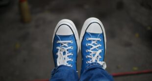 Turnschuhe Stoff, blau