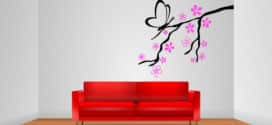 Sofa Wandtattoo Pflanze